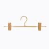 10pcs Rose Gold/Golden Aluminum Alloy Metal Heavy Duty Pants Skirt Slack Hangers, Trousers Hanger with Clips Rack Swivel Hook (Gold) view 1
