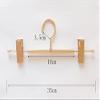 10pcs Rose Gold/Golden Aluminum Alloy Metal Heavy Duty Pants Skirt Slack Hangers, Trousers Hanger with Clips Rack Swivel Hook (Gold) view 2
