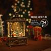 Christmas Lantern, Lit Christmas Snow Globe Lantern-with USB+ Music Christmas Water Lantern Snow Globe Portable Creative Cute Christmas Decorations and Charming Gifts(Forest House view 4