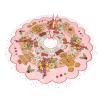 Cute Gingerbread Candy 48" Christmas Tree Skirt, Large Tree Mat Base Cover for Xmas Festive Holiday Party Ornaments Decoration view 2