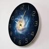 Galaxy Outer Space Round Wall Clock for Living Room Silent Clock Nebula Stars Wall Art Abstract Universe Home Decor Astronomy Gifts-Frameless_Simple_Design view 3