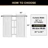 100% Blackout Curtains Primitive Linen Textured Curtain Drapes for Bedroom Full Light Blocking Window Curtains Draperies for Living Burlap Fabric Soft with White Liner (52"W x 54"L, Pearl White) view 2