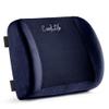 ComfiLife Lumbar Support Back Pillow Office Chair and Car Seat Cushion - Memory Foam with Adjustable Strap and Breathable 3D Mesh (Navy) view 1