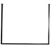 Wall-Mounted Heavy-Duty Clothes Rails, Metal Clothing Display Racks, Suspended Commercial Ceiling Hangers, Ceiling-Mounted Hangers/Black / 150cm110cm view 1