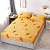 CFYCYHDZHT Bedding Fitted Sheet Student Dormitory Aloe Cotton Non Slip Fitted Sheets, Cartoon Printed Mattress Protector for Boys Girls Bedroom Radish 200cmx220cm view 1