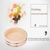 AIZYR White Pine Wooden Bucket Cuisine Sushi Bucket, Cooking Wood Barrel Container, Japanese-Korean Rice Mixing Tub for Home, Sushi Restaurant, Hotel,60 * 15cm view 2