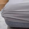 CFYCYHDZHT Breathable Lux Bed Sets Solid Color Brushed Mattress Topper, Bedroom Hotel Homestay Aloe Cotton Single Double Bed Sheet Grey 180x200cm view 2