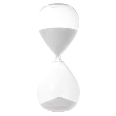 FAVOMOTO Modern Sand Clock Timer Transparent Glass for Home Decor Toothbrushing Stylish Design Easy to Functional