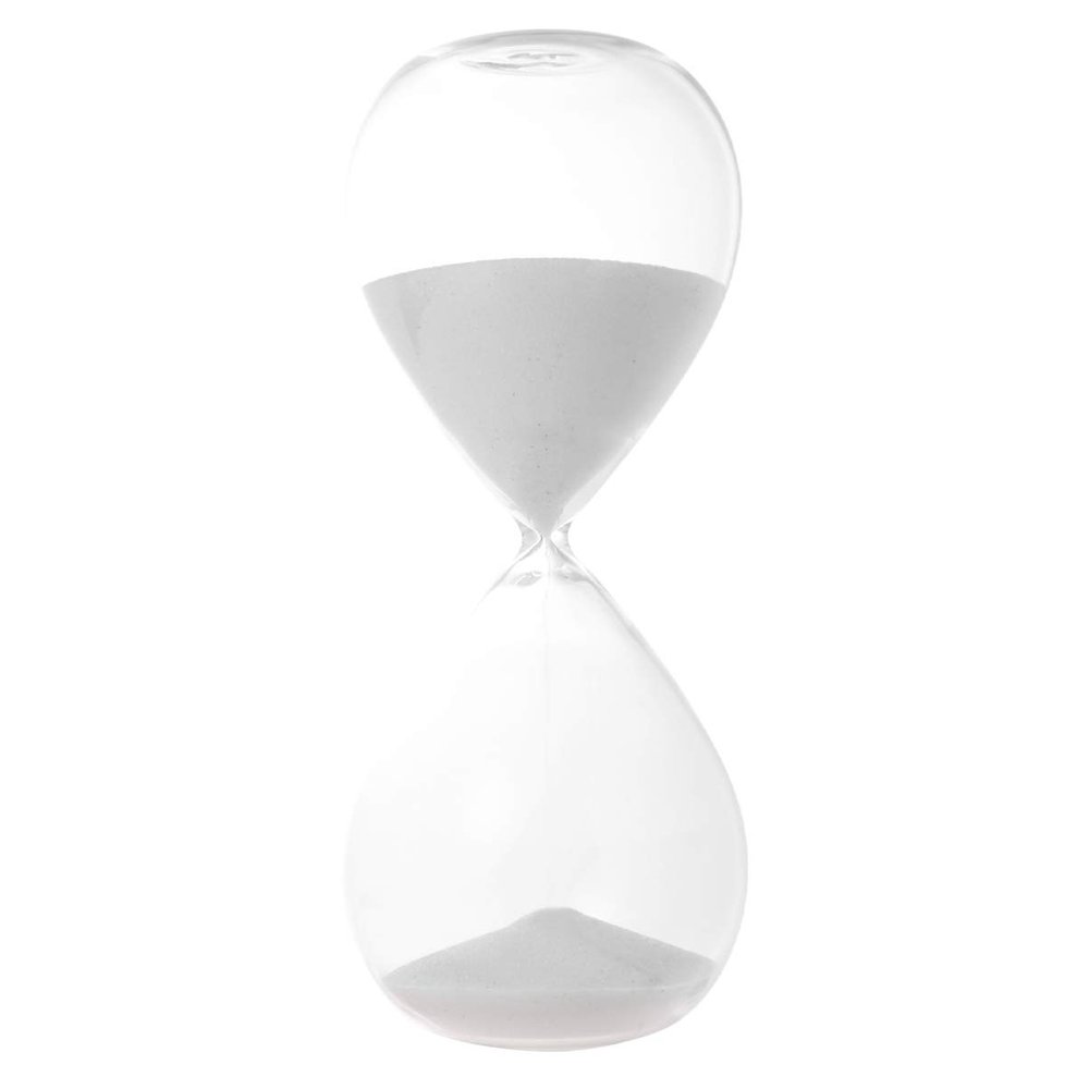 FAVOMOTO Modern Sand Clock Timer Transparent Glass for Home Decor Toothbrushing Stylish Design Easy to Functional