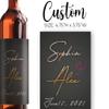 Personalized Wedding Wine Bottle Labels, Custom Wine Bottle Labels for Wedding, Personalized Wedding Bottle Labels, Wine Label (3 Labels) view 2
