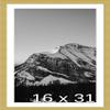 Frame It Easy 16 x 31 Gold Natural WoodFrame (Dayton) with Matting view 1