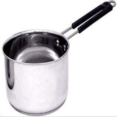 Aggarwal Stainless Steel Induction and Gas Compatible Heavy Base Sauce Pan / Tea Pan (2000 ml / 2 Litre)