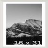 Frame It Easy 16 x 31 Whitewash Natural WoodFrame (Dayton) with Matting view 1