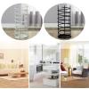 Metal Umbrella Holder Round Umbrella Stand Rack Steel Umbrella Stand Entryway Space Saving Umbrella Holder Organizer for Front Door Black White (Color : Black) view 4