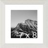 Frame It Easy 7 x 8 Whitewash Natural WoodFrame (Dayton) with Matting view 1