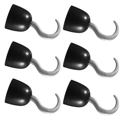 Kisangel Pirate Hook Gloves 7.5 Inch Lightweight Plastic Pirate Hook Set for Kids Boys Girls Costume Accessories Party Decorations