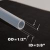 Eoiips 3/8" ID x 1/2" OD Silicone Tubing, Food Grade High Temp Tube Hose for Home Brewing, Beer Line, Kegerator, Wine Making Air Line by Proper Pour (3.28Ft) view 2