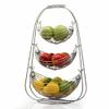 3 Tier Fruit Basket Bowl Holder Stand Kitchen Vegetables Storage Stainless Steel Organizer Decoration Household Food Storage (3 tier) view 3