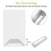 Cozee Bay Bamboo Paper Towel Dispenser, Paper Towel Holder with Lid for Home and Commercial, Wall Mount or Countertop for Multifold, C Fold, Z fold, Trifold Hand Towels (White) view 3
