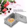 Treasure Chest Candy Boxes 12Pcs Wedding Favor Boxes Candy Storage Boxes Gift Boxes for Wedding Baby Shower Christmas Birthday Party(Silver) view 2