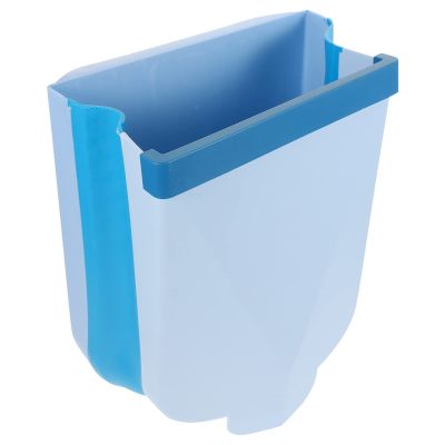 Cabilock 1Pc Folding Trash can Hanging Kitchen Trash Can Compact Garbage can Plastic Hanging Waste Basket car Trash cans car bin Trash Storage Container Trash Basket Slider Hanging Door TPE