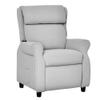 Qaba Kids Recliner Chair Children Sofa Angle Adjustable Single Lounger Armchair Gaming Chair with Footrest 2 Side Pockets for 3-5 Years, Light Grey view 1