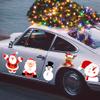 16Pcs Christmas Car Magnets Cute Refrigerator Magnets Xmas Holiday Decoration Stickers Magnetic Snowman Santa Reindeer Tree Gingerbread Accessories for Garage Door, Mailbox view 2