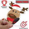 16Pcs Christmas Car Magnets Cute Refrigerator Magnets Xmas Holiday Decoration Stickers Magnetic Snowman Santa Reindeer Tree Gingerbread Accessories for Garage Door, Mailbox view 4
