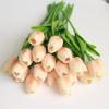 BOSHENG 20pcs Artificial Tulip Silk Flowers 13" for Artificial Real Touch Tulips Fake Flower Arrangement Bouquet for Home Office Wedding Decoration view 3