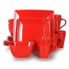 16/32/48-Piece Red Ceramic Porcelain Dinnerware Set (16) view 4