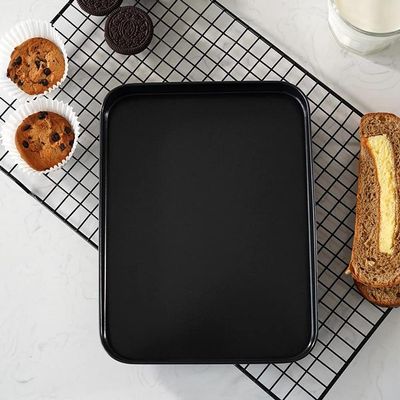 10" Non Stick Square Cake Pan (Golden)