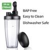 La Reveuse 1000W Power Blender For Smoothies, Shakes, Frozen Drinks, Black view 4