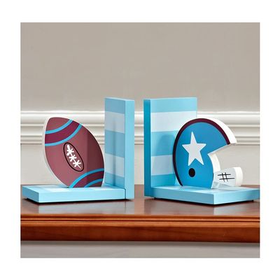 BookendsPersonalized Book Ends Cute Book End Wooden Book Stopper Send Children Home Bedroom Storage Furnishings Practical Gifts (Color : A)