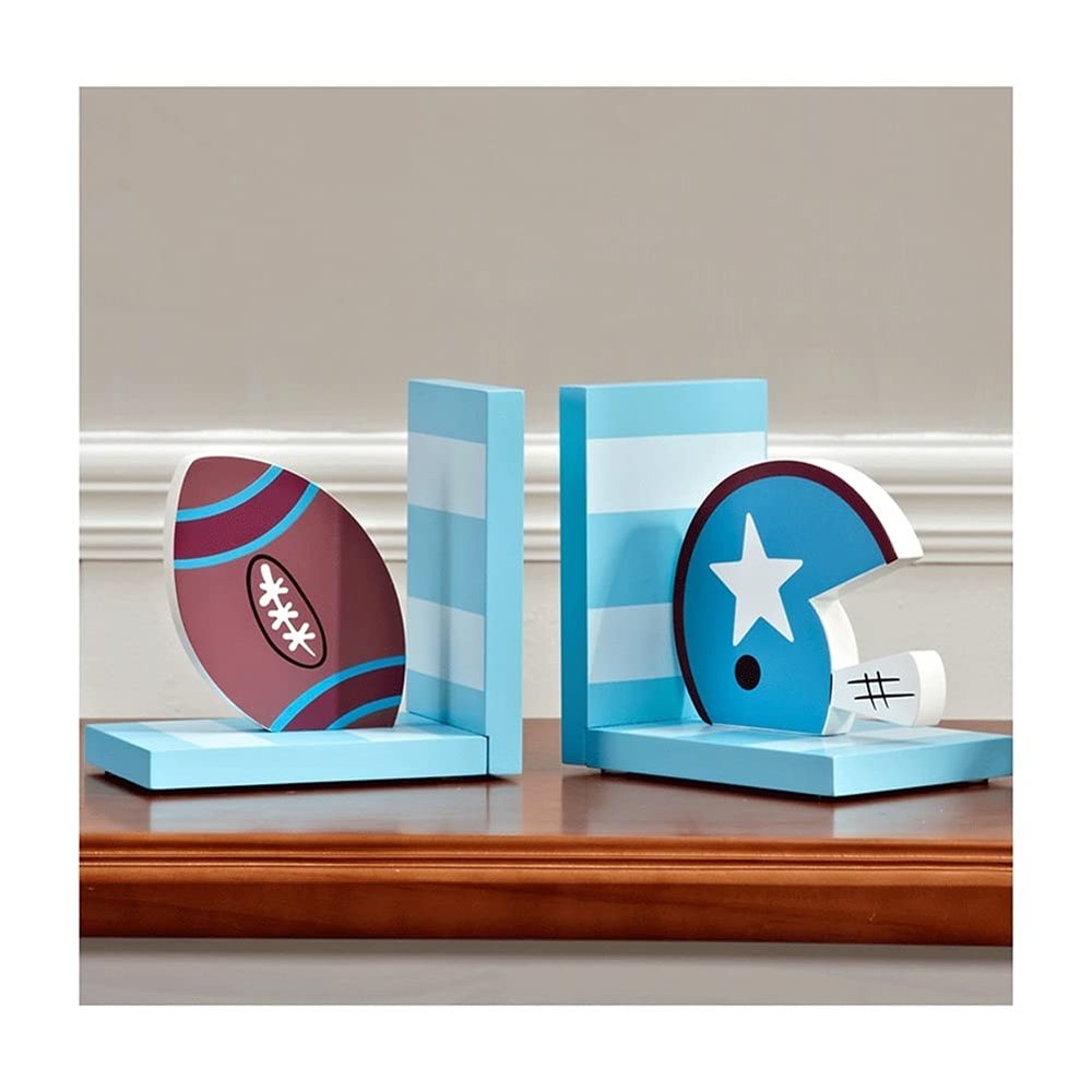 BookendsPersonalized Book Ends Cute Book End Wooden Book Stopper Send Children Home Bedroom Storage Furnishings Practical Gifts (Color : A)