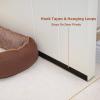 Marwood Under Door Draft Stopper 36 inch Wind Stopper for Door & Window, Weighted French Air Draft Stopper Front Door Snake Noise Blocker for Bottom of Door with Hanging Loops - Brown view 3