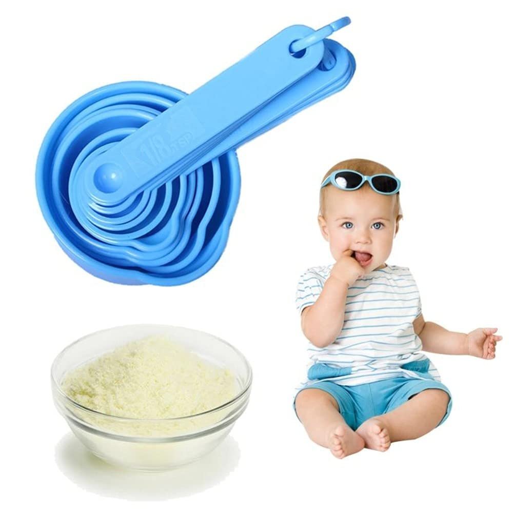 11pcs Colorul Measuring Cups & Spoon (Blue)