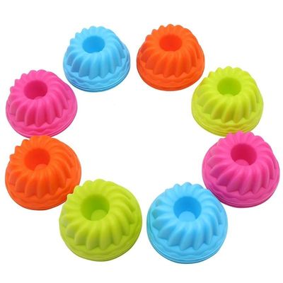 12 pcs Silicone Pumpkin Shape Cupcake (01)