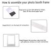 1pc Picture Frame DIY Cutouts Photo Paper Booth Props for Birthday Party Decoration 16th to 50th view 2