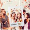 1pc Picture Frame DIY Cutouts Photo Paper Booth Props for Birthday Party Decoration 16th to 50th view 4