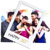 1pc Picture Frame DIY Cutouts Photo Paper Booth Props for Birthday Party Decoration 16th to 50th view 2