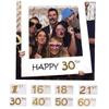 1pc Picture Frame DIY Cutouts Photo Paper Booth Props for Birthday Party Decoration 16th to 50th view 3