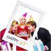 1pc Picture Frame DIY Cutouts Photo Paper Booth Props for Birthday Party Decoration 16th to 50th view 4