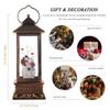 Christmas Lantern Musical Snow Globe, Lighted Christmas Snowman Water Snow Globe with Music Christmas Decoration and Gifts view 2
