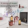 Christmas Lantern Musical Snow Globe, Lighted Christmas Snowman Water Snow Globe with Music Christmas Decoration and Gifts view 3