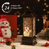 Christmas Lantern Musical Snow Globe, Lighted Christmas Snowman Water Snow Globe with Music Christmas Decoration and Gifts view 4