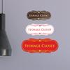Signs ByLITA Designer Storage Closet Sign (Ivory/Dark Brown) - Small 1 Pack view 3