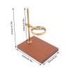 Coffee Filter Stand Drip Stand,Pour Over Coffee Filter Rack Drip Coffee Cup Holder Stand with Wood Base Adjustable Height view 2