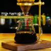 Coffee Filter Stand Drip Stand,Pour Over Coffee Filter Rack Drip Coffee Cup Holder Stand with Wood Base Adjustable Height view 3