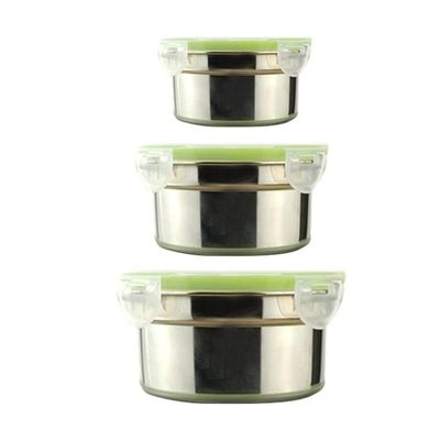 1Pcs Stainless Steel Sealed Preservation Box (Medium)
