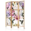 artgeist Japanese Room Divider Flowers Rose 53 x 67 in - 3 Panel Folding Screen Japan Design Home Decoration Art Deco b-B-0379-z-b view 1